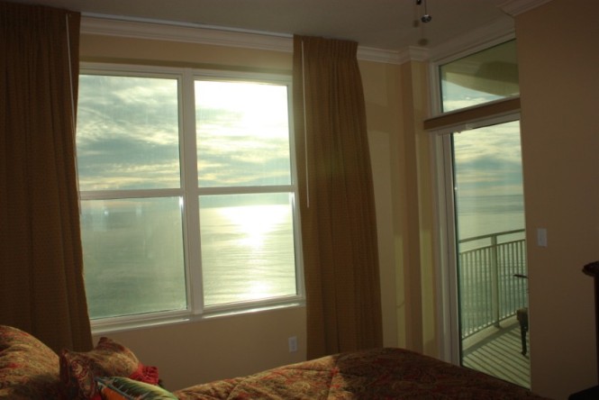 View of Balcony from Master Bedroom